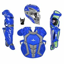 All-Star System 7 Axis Intermediate Baseball Catcher's Set, Intermediate (Royal)