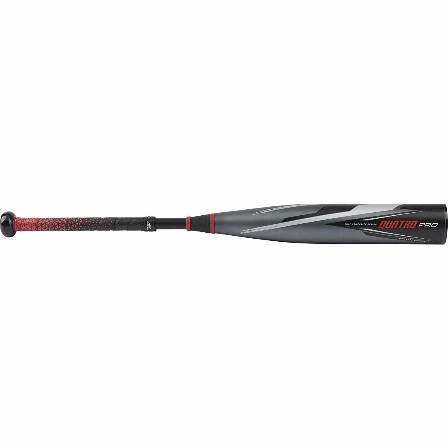 Rawlings Quatro Pro USSSA 2 3/4" 2 PC. Composite Baseball Bat -8 2022 (Charcoal/Red) 5 Rawlings Quatro Pro USSSA 2 3/4" 2 PC. Composite Baseball Bat -8 2022 (Charcoal/Red) - Image 3