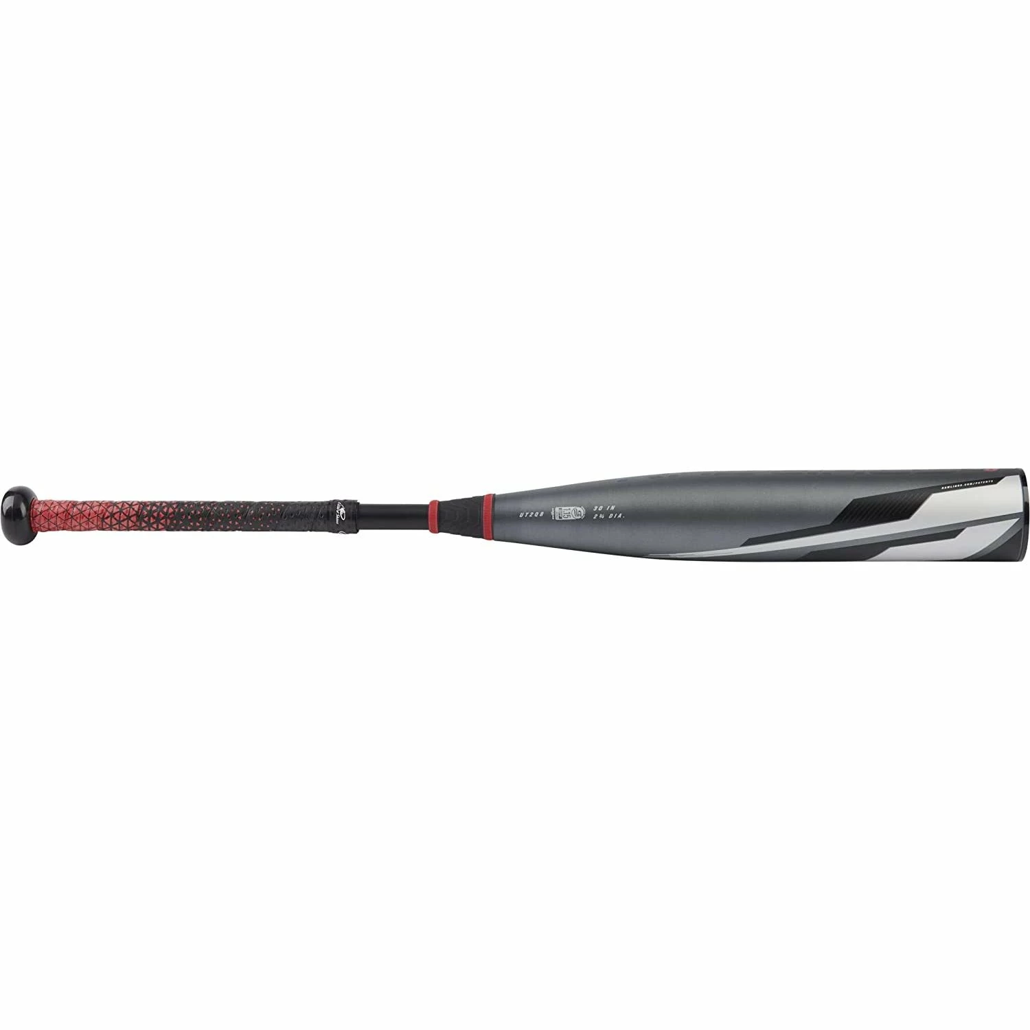 Rawlings Quatro Pro USSSA 2 3/4" 2 PC. Composite Baseball Bat -8 2022 (Charcoal/Red) 6 Rawlings Quatro Pro USSSA 2 3/4" 2 PC. Composite Baseball Bat -8 2022 (Charcoal/Red) - Image 4
