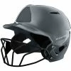 EvoShield XVT Gloss Batting Helmet Fastpitch Softball With Facemask (Charcoal) -Cbc Pro Wood Sales 61cli mjtbs. ac sl1500