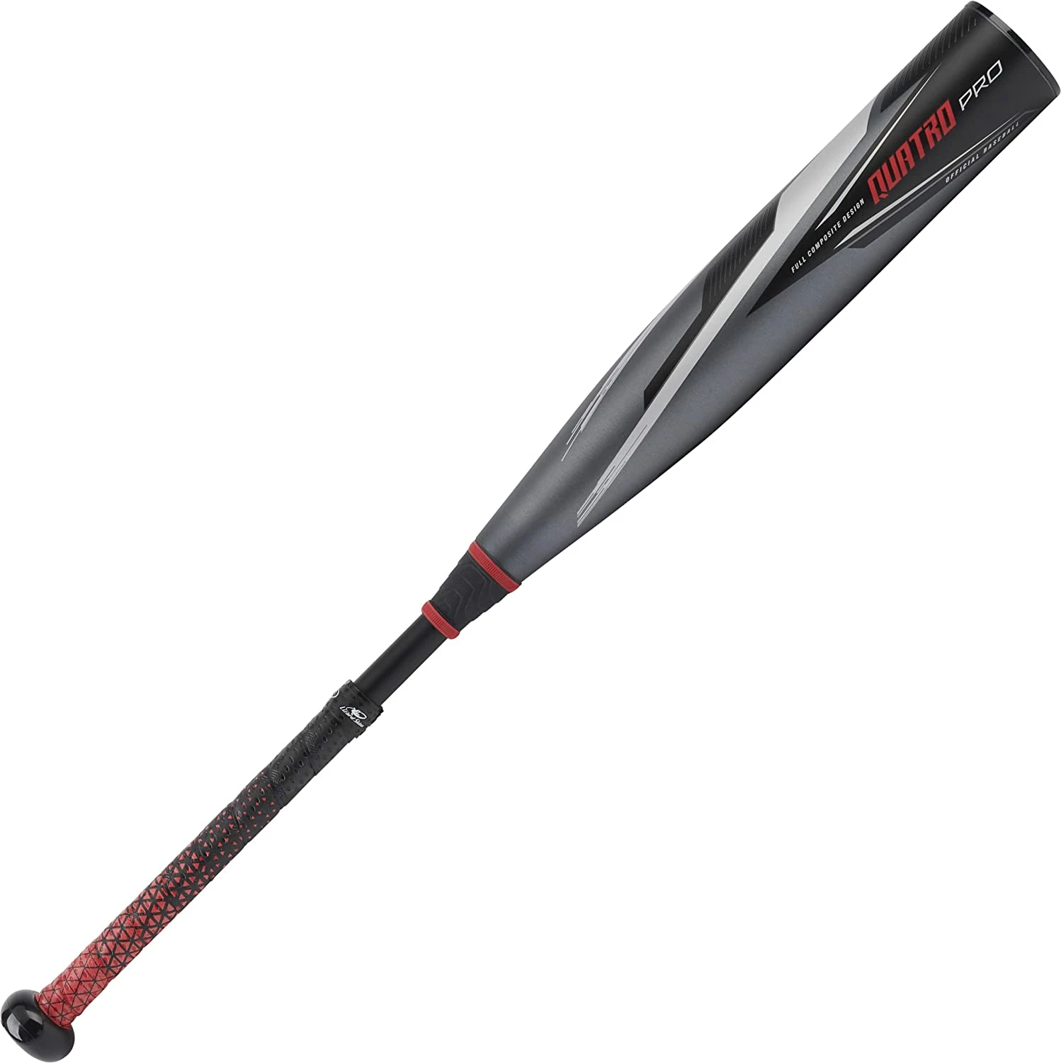 Rawlings Quatro Pro USSSA 2 3/4" 2 PC. Composite Baseball Bat -8 2022 (Charcoal/Red) 4 Rawlings Quatro Pro USSSA 2 3/4" 2 PC. Composite Baseball Bat -8 2022 (Charcoal/Red) - Image 2