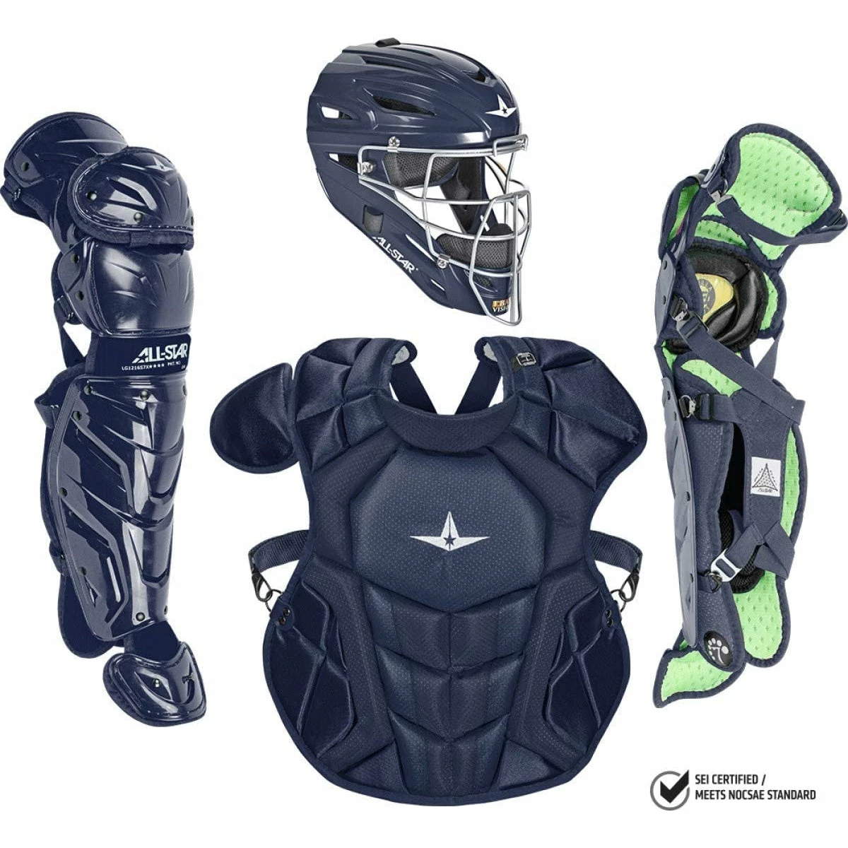 All-Star S7 Axis Elite Youth Solid Catchers Gear Set - Ages 9-12 (Navy) 3 All-Star S7 Axis Elite Youth Solid Catchers Gear Set - Ages 9-12 (Navy)