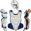 All-Star AFx Series Fastpitch Softball Catcher's Package (White/Navy) 2 All-Star AFx Series Fastpitch Softball Catcher's Package (White/Navy) -Cbc Pro Wood Sales 81r H bp kL. AC SL1500