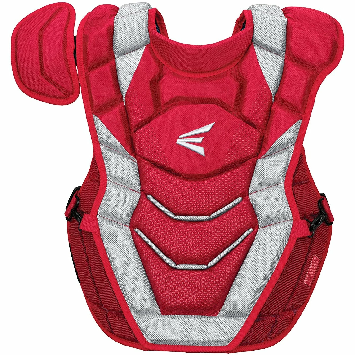 Easton Pro X Adult Baseball Catchers Chest Protector (Red/Silver) 3 Easton Pro X Adult Baseball Catchers Chest Protector (Red/Silver)