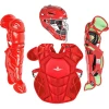 All-Star Youth System7 Axis Catcher's Equipment Set (Scarlet) -Cbc Pro Wood Sales All Star Youth System7 AxisCatchersEquipmentSet Scarlet