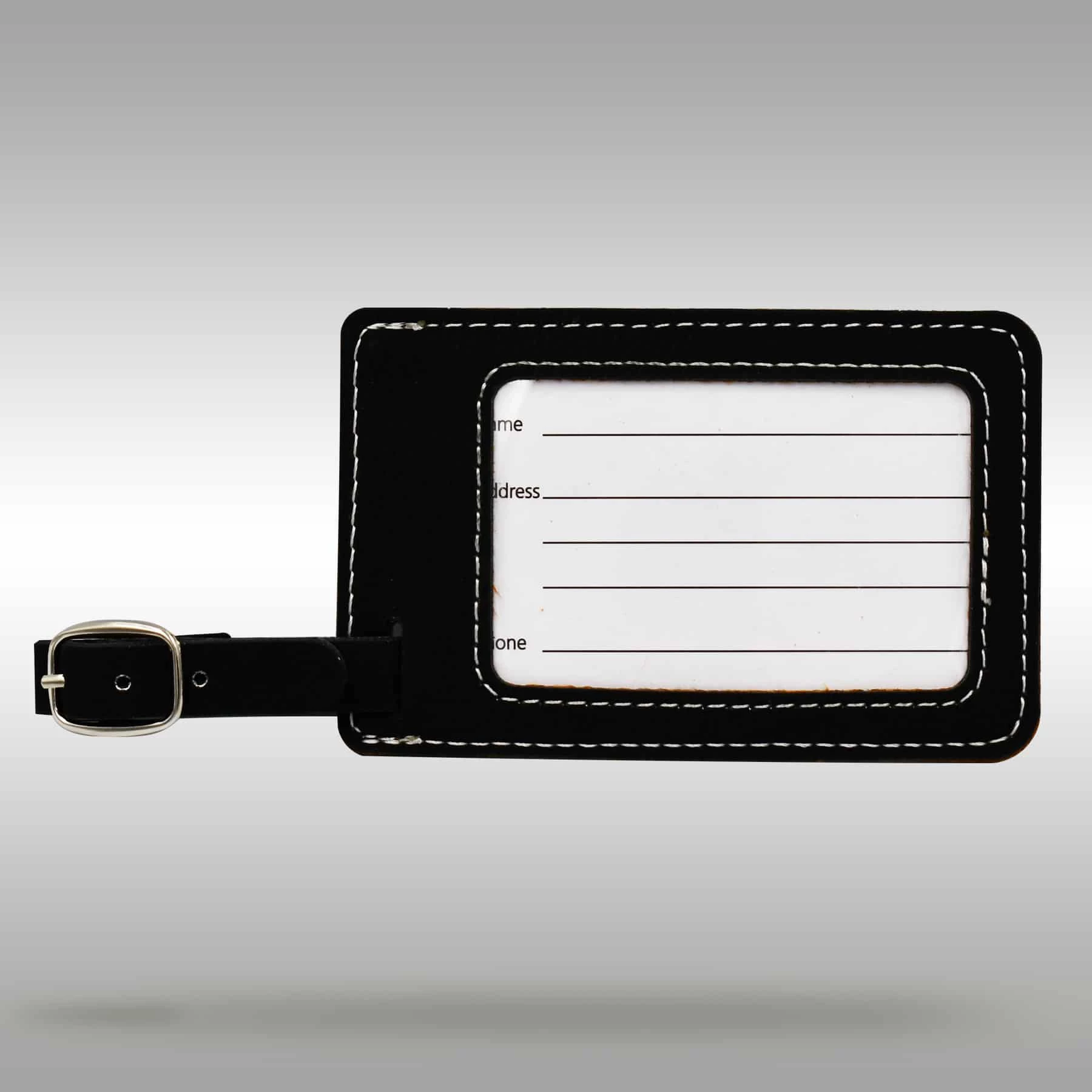 CB Luggage/Bat Bag Tag – Black/Silver 5 CB Luggage/Bat Bag Tag – Black/Silver - Image 3