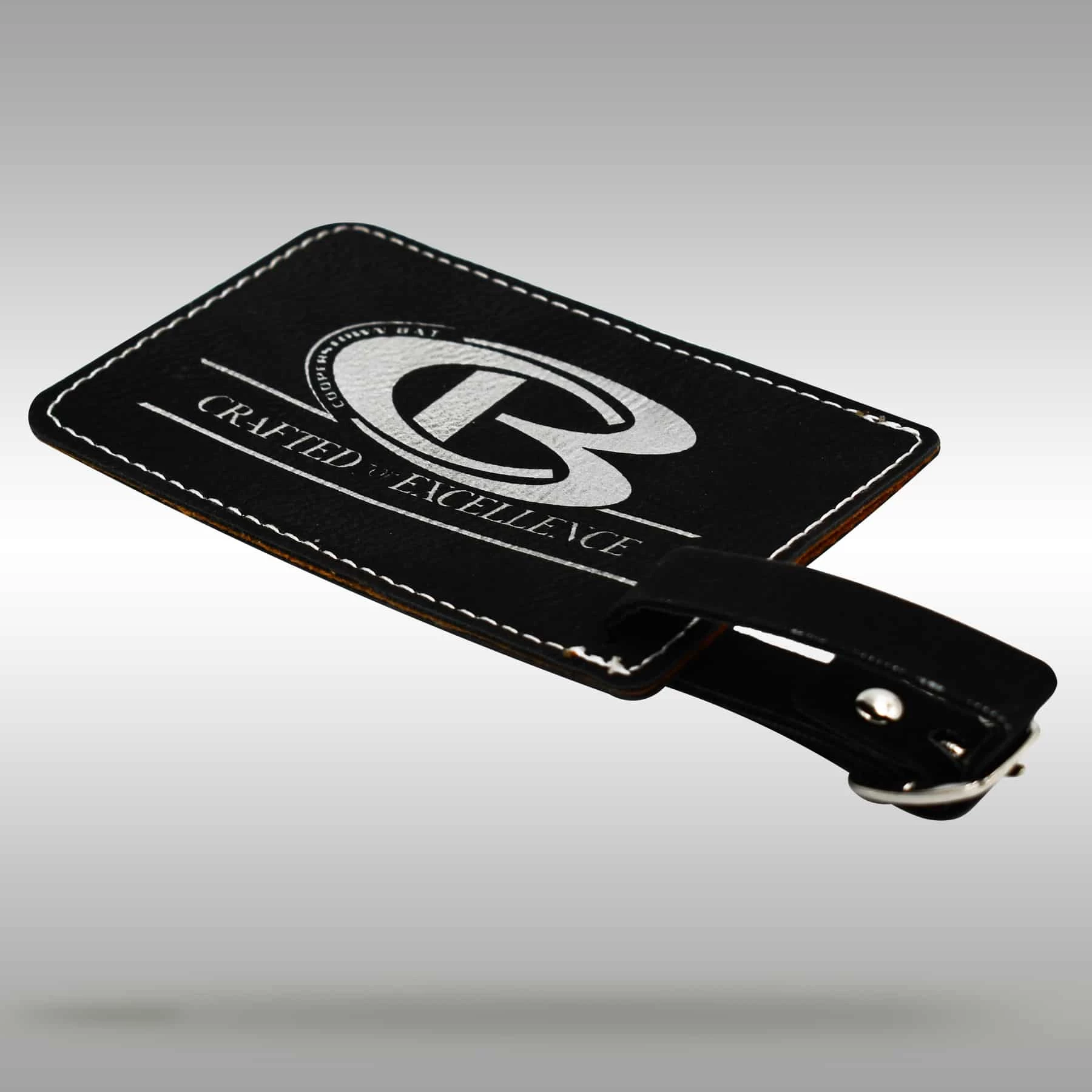 CB Luggage/Bat Bag Tag – Black/Silver 4 CB Luggage/Bat Bag Tag – Black/Silver - Image 2