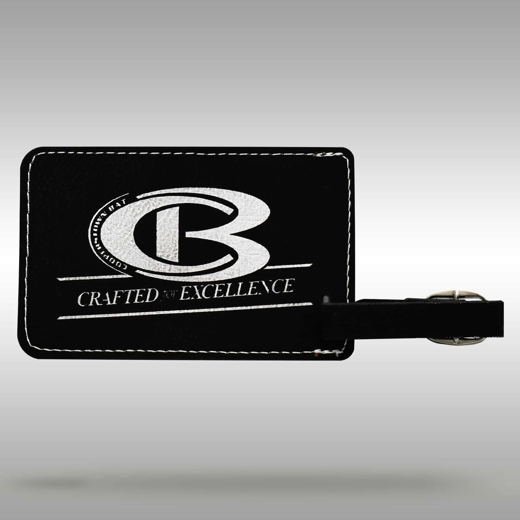 CB Luggage/Bat Bag Tag – Black/Silver 3 CB Luggage/Bat Bag Tag – Black/Silver