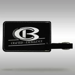 CB Luggage/Bat Bag Tag – Black/Silver