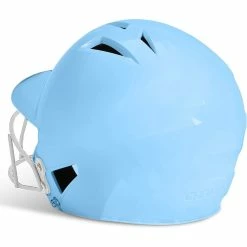 CHAMPRO HX Rise Pro Fastpitch Softball Batting Helmet With Facemask Glossy Finish (Columbia Blue) -Cbc Pro Wood Sales Blue 3 8e3e5775 3434 4850 9048 29e85f3add08