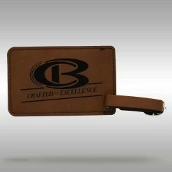 CB Luggage/Bat Bag Tag – Brown/Black