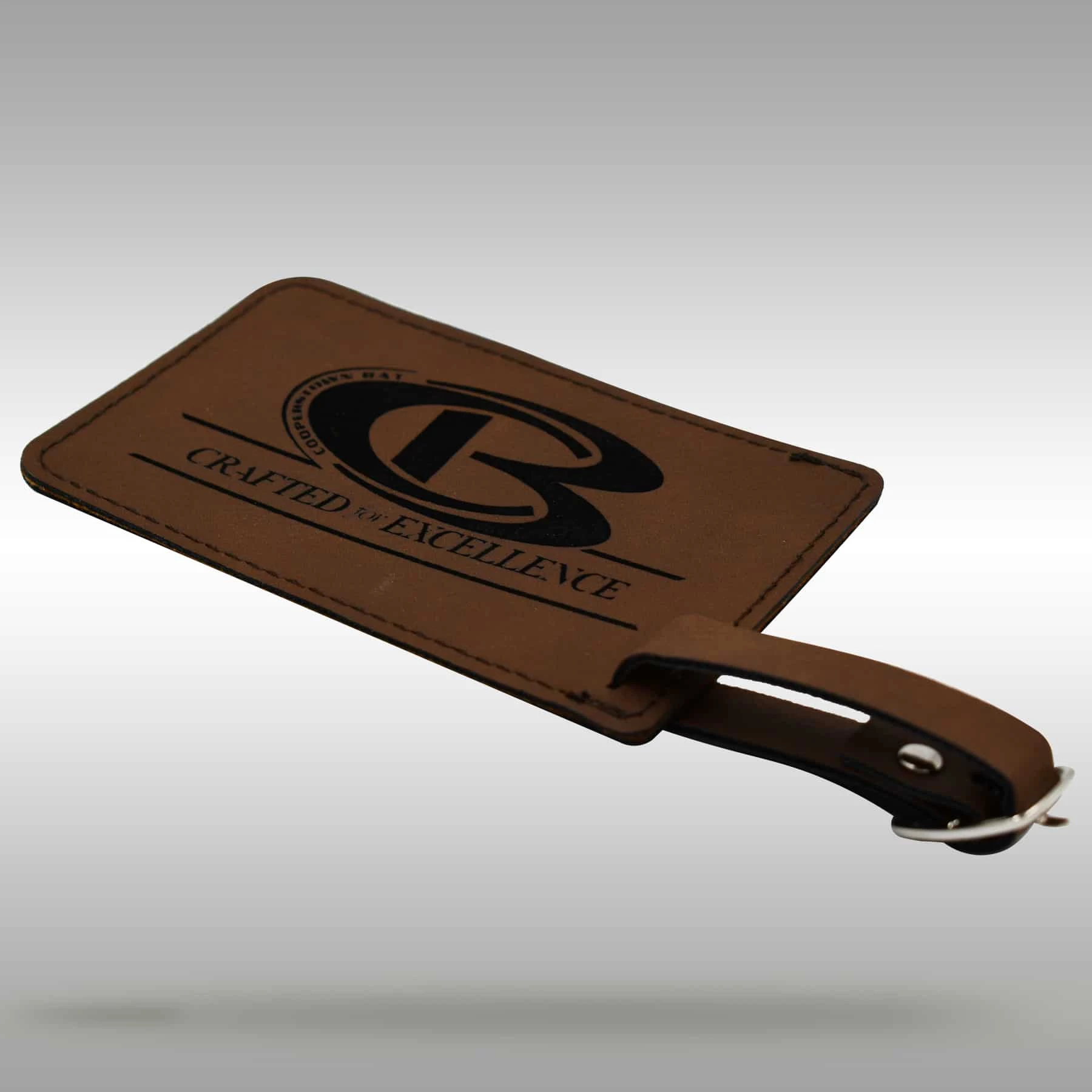 CB Luggage/Bat Bag Tag – Brown/Black 4 CB Luggage/Bat Bag Tag – Brown/Black - Image 2