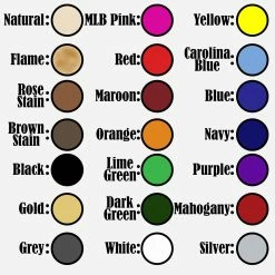 CB318HD Junior Pro Maple Wood Big Barrel Bat -Cbc Pro Wood Sales Custom Trophy Colors 5