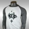 CB Diamond 3/4 Sleeve Baseball Shirt -Cbc Pro Wood Sales Diamond 34 Shirt Front 2