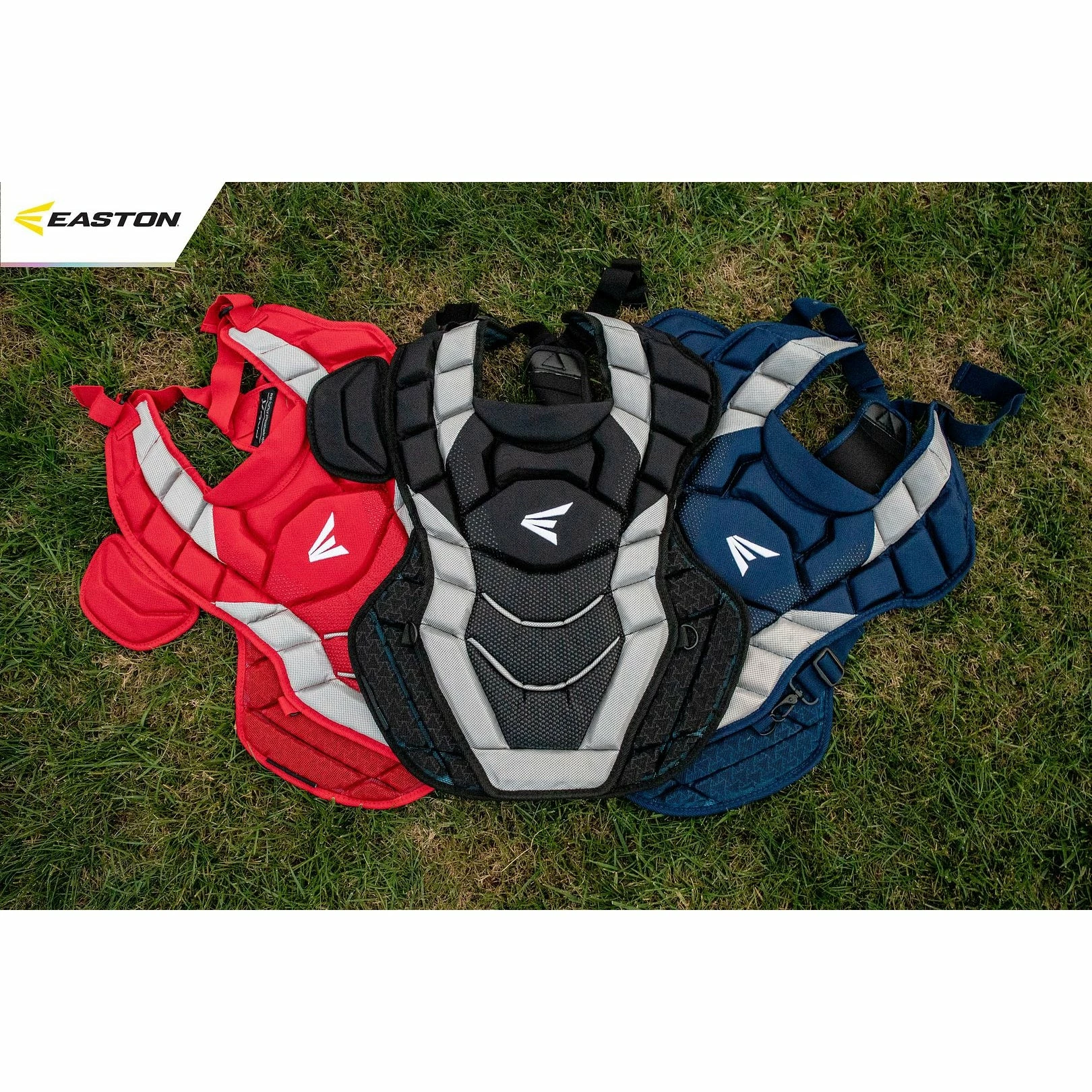 Easton Pro X Adult Baseball Catchers Chest Protector (Red/Silver) 6 Easton Pro X Adult Baseball Catchers Chest Protector (Red/Silver) - Image 4