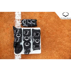 Evoshield PRO-SRZ 2.0 Left Handed Batter's Baseball Softball Leg Guard, Black -Cbc Pro Wood Sales EvoShield Leg Guard BLACK Lifestyle2