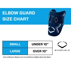 EvoShield PRO-SRZ 2.0 Batter's Baseball Softball Elbow Guard (Navy) -Cbc Pro Wood Sales EvoShield Size Chart Elbow Guard Navy