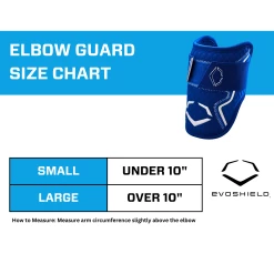 EvoShield PRO-SRZ 2.0 Batter's Baseball Softball Elbow Guard (Royal) 20 EvoShield PRO-SRZ 2.0 Batter's Baseball Softball Elbow Guard (Royal) -Cbc Pro Wood Sales EvoShield Size Chart Elbow Guard ROyal
