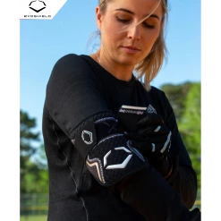 EvoShield PRO-SRZ 2.0 Batter's Baseball Softball Elbow Guard (Black) -Cbc Pro Wood Sales Evoshield PRO SRZ2.0 batters elbow guard lifestyle1 1