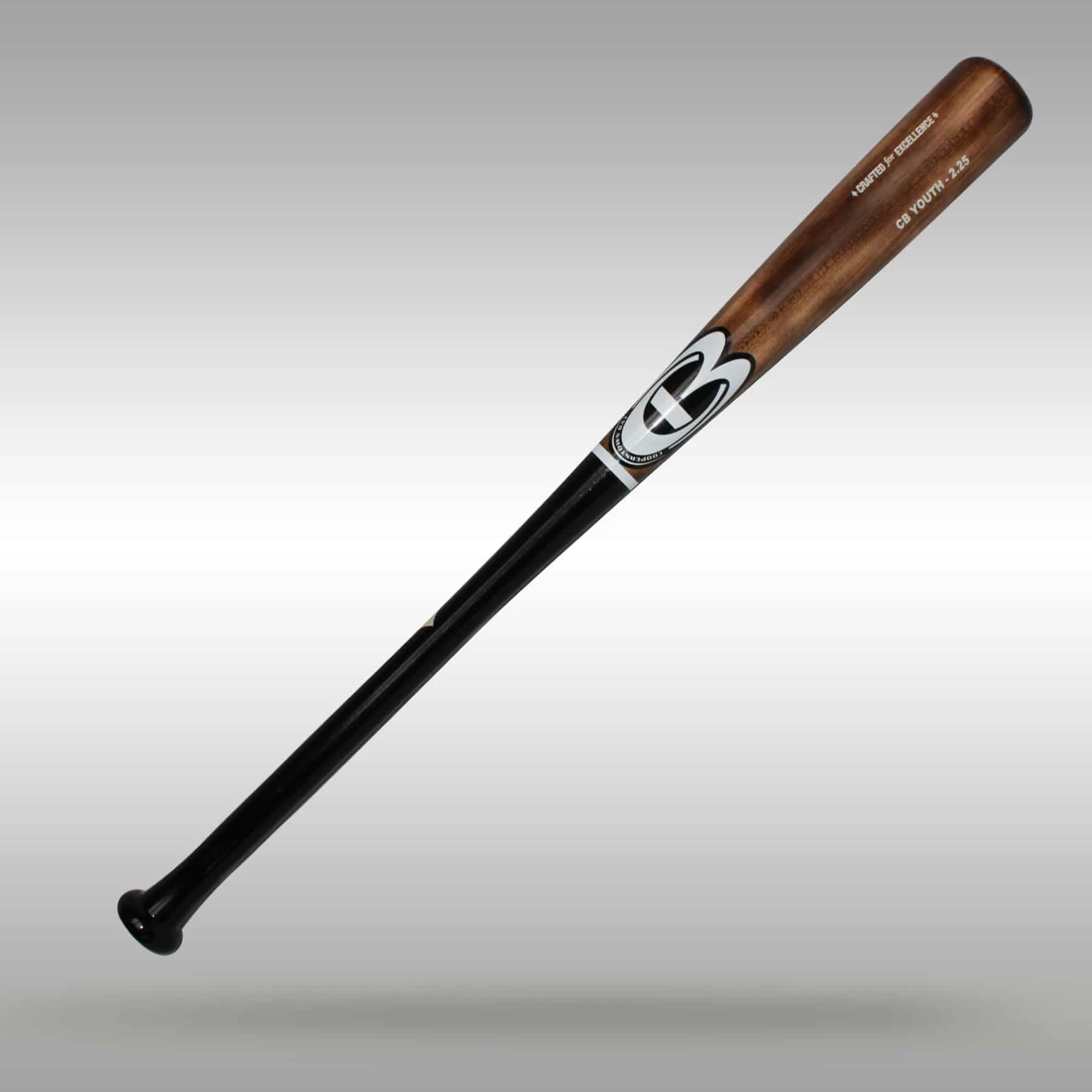 CB Youth Pro 2.25 Wood Baseball Bat- Flame/Black 3 CB Youth Pro 2.25 Wood Baseball Bat- Flame/Black