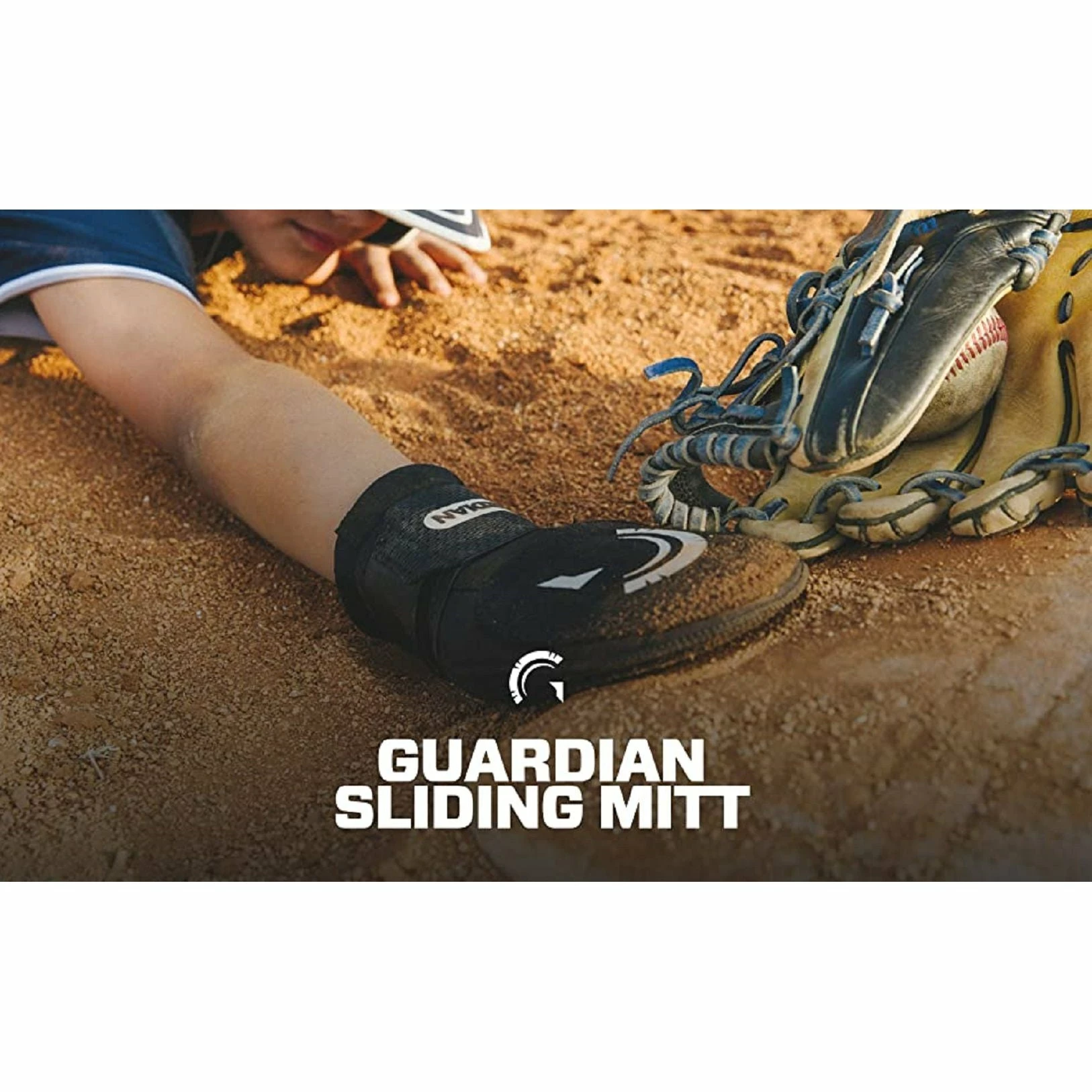 Guardian Baseball Signature Baseball Softball Sliding Mitt (Black) 5 Guardian Baseball Signature Baseball Softball Sliding Mitt (Black) - Image 3