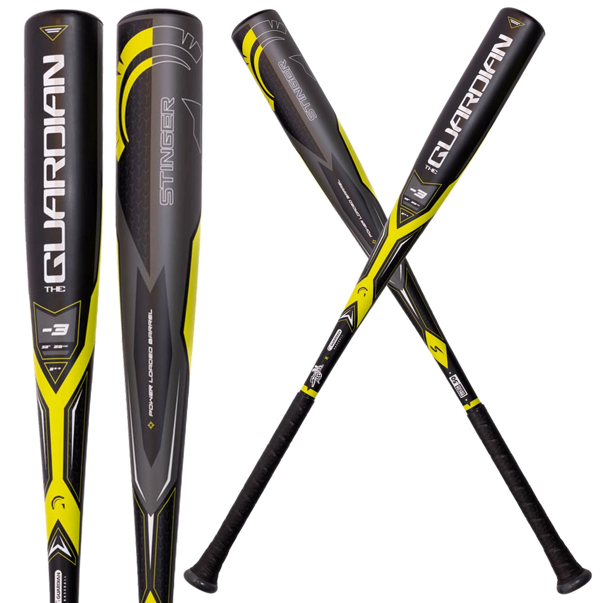 Guardian Baseball X Stinger The Guardian BBCOR 2 5/8" Baseball Bat Drop -3 (Neon/Volt) 3 Guardian Baseball X Stinger The Guardian BBCOR 2 5/8" Baseball Bat Drop -3 (Neon/Volt)