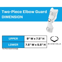 Evoshield PRO-SRZ 2.0 Batter's Baseball Softball Two Piece Elbow Guard (White) 19 Evoshield PRO-SRZ 2.0 Batter's Baseball Softball Two Piece Elbow Guard (White) -Cbc Pro Wood Sales PRO SRZ 2.0 Batter s Two Piece Elbow Guard Dims WHITE 1