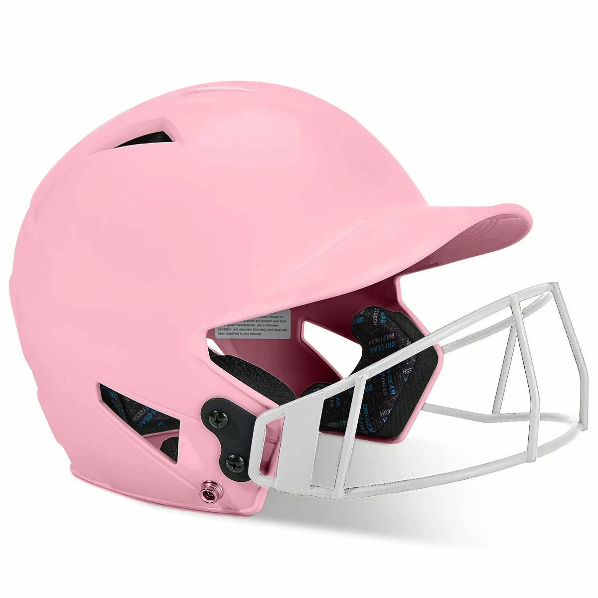 CHAMPRO HX Rise Pro Fastpitch Softball Batting Helmet With Facemask Glossy Finish (Pink) 4 CHAMPRO HX Rise Pro Fastpitch Softball Batting Helmet With Facemask Glossy Finish (Pink) - Image 2