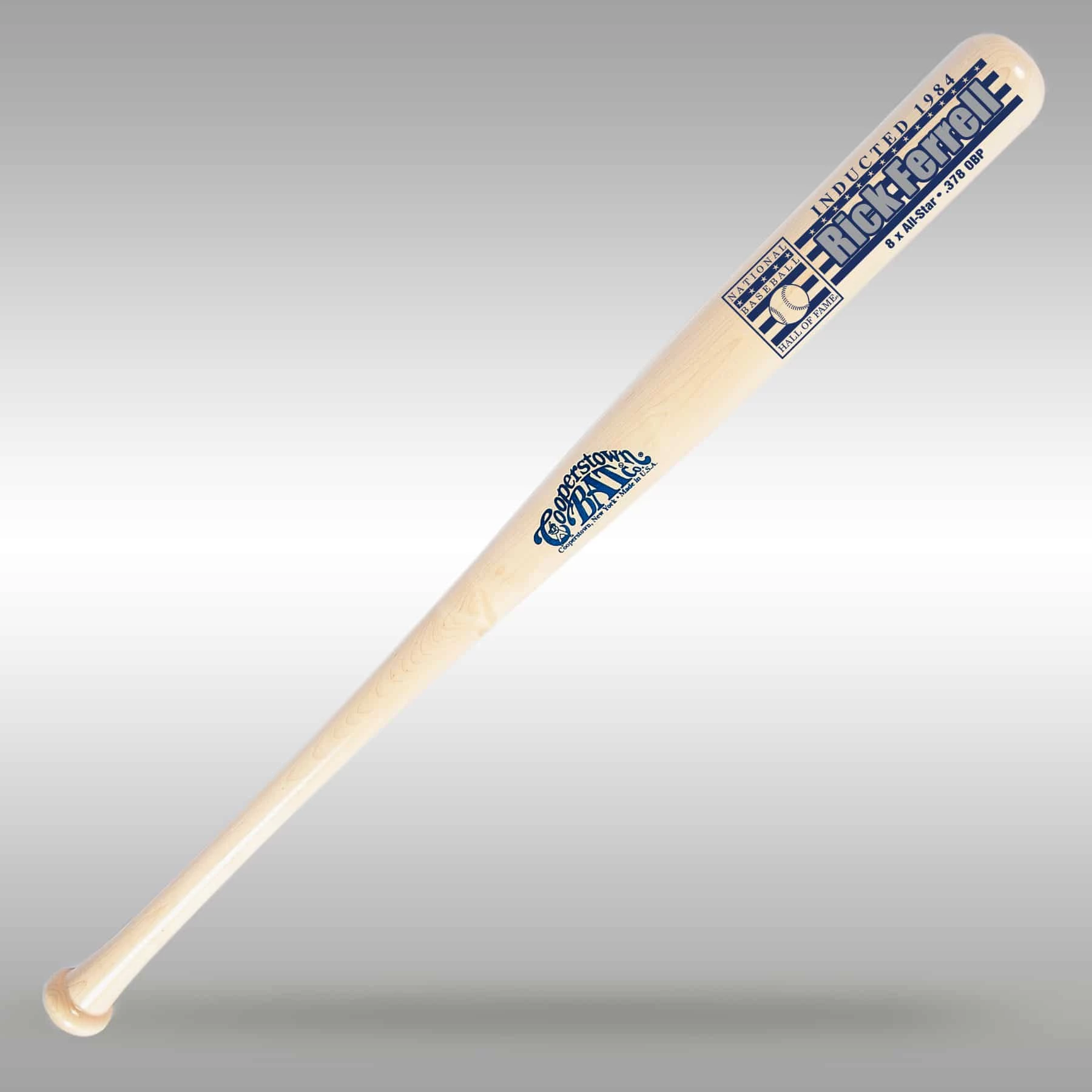 Rick Ferrell Baseball HOF Stats Bat 4 Rick Ferrell Baseball HOF Stats Bat - Image 2