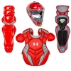 Under Armour Pro 4 NOCSAE Catcher's Equipment Gear Set Intermediate (Scarlet) 2 Under Armour Pro 4 NOCSAE Catcher's Equipment Gear Set Intermediate (Scarlet) -Cbc Pro Wood Sales UnderArmour Pro4 NOCSAE Catchersgearset Intermediate Scarlet 1