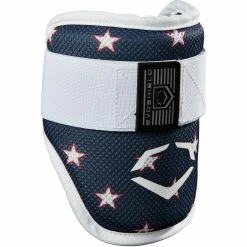 EvoShield SRZ-1 Baseball Batter's Elbow Guard Adult American Flag Stars And Stripes Print (White/Navy)