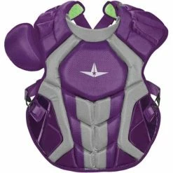 All-Star System7 Axis NOCSAE Adult Two Tone Baseball Catchers Set (Purple) -Cbc Pro Wood Sales alstr ckccpro1x pu 5