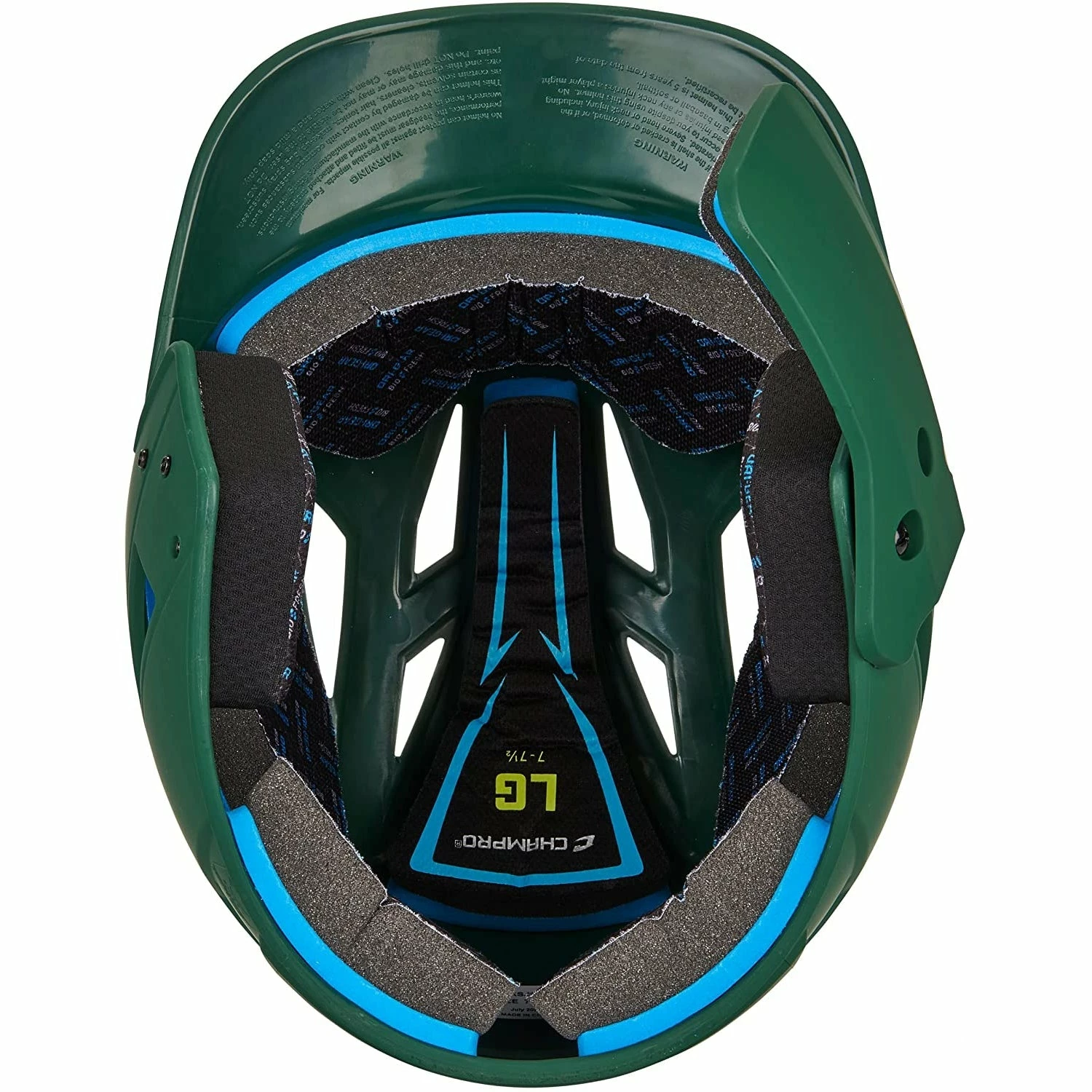 Champro HX Gamer Plus Baseball Batting Helmet Universal Jaw Guard Forest (Green) 9 Champro HX Gamer Plus Baseball Batting Helmet Universal Jaw Guard Forest (Green) - Image 7