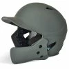 Champro HX Gamer Plus Baseball Batting Helmet Universal Jaw Guard Junior (Graphite) -Cbc Pro Wood Sales cha gamerplushlmet hxmjggrj grap 1