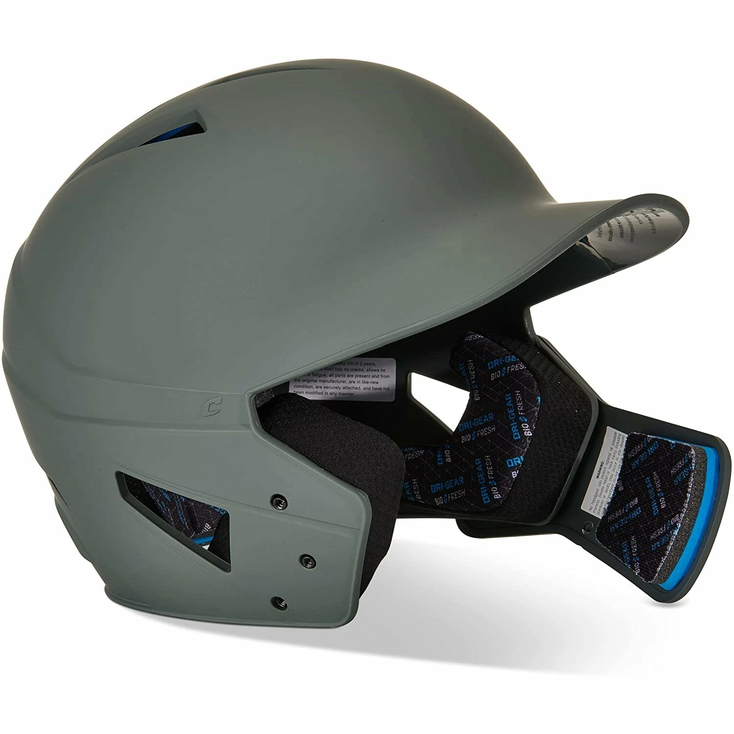 Champro HX Gamer Plus Baseball Batting Helmet Universal Jaw Guard Junior (Graphite) 5 Champro HX Gamer Plus Baseball Batting Helmet Universal Jaw Guard Junior (Graphite) - Image 3