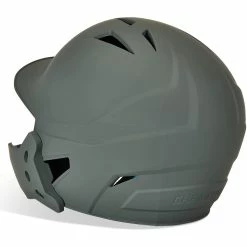 Champro HX Gamer Plus Baseball Batting Helmet Universal Jaw Guard Junior (Graphite) -Cbc Pro Wood Sales cha gamerplushlmet hxmjggrj grap 4