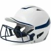 Champro Rise Pro Fastpitch Softball Batting Helmet W/ Facemask (White/Navy) 2 Champro Rise Pro Fastpitch Softball Batting Helmet W/ Facemask (White/Navy) -Cbc Pro Wood Sales cha prorishlmtmask hxfpg2nyj whna 1