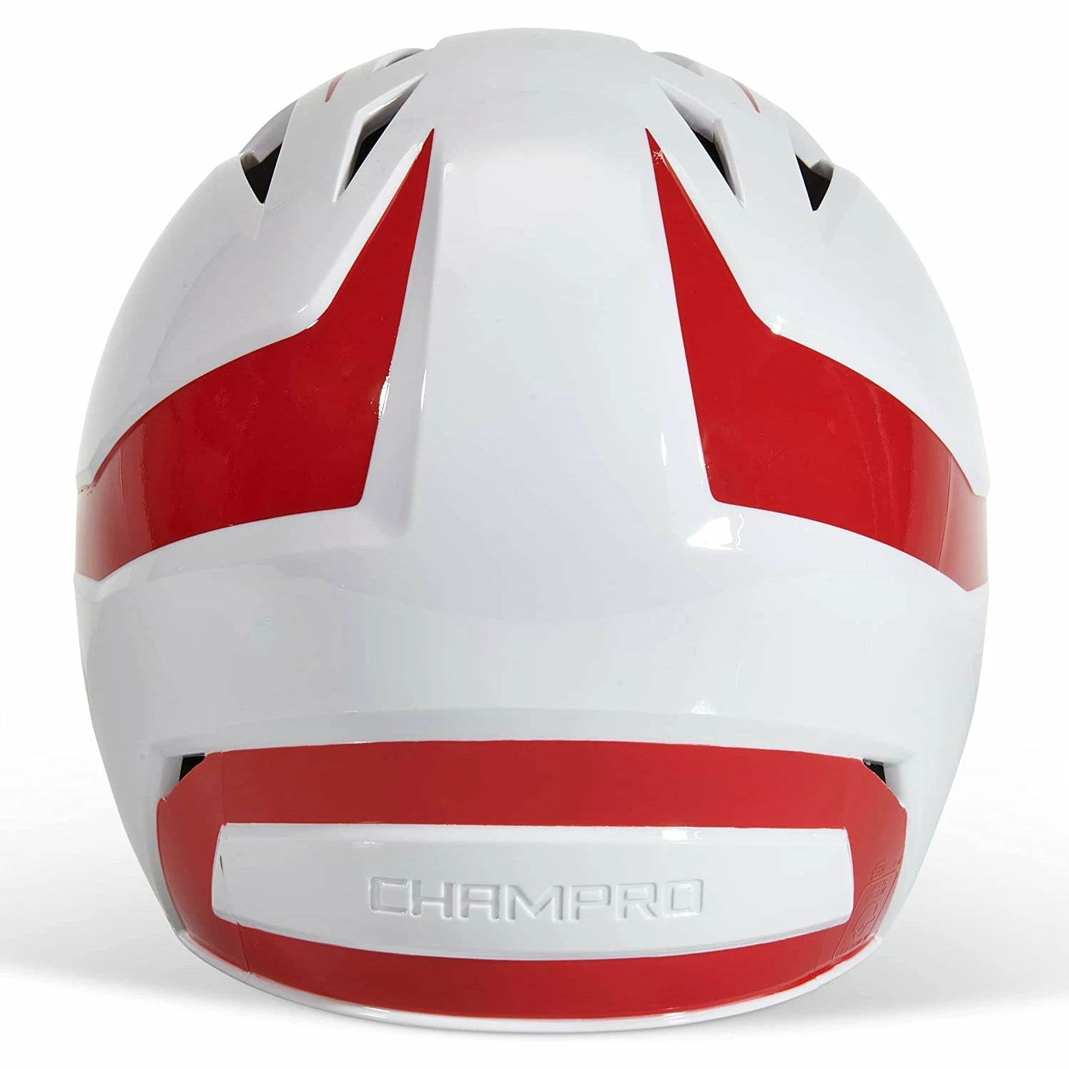 Champro Rise Pro Fastpitch Softball Batting Helmet W/ Facemask (White/Scarlet) 7 Champro Rise Pro Fastpitch Softball Batting Helmet W/ Facemask (White/Scarlet) - Image 5