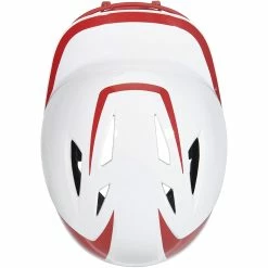 Champro Rise Pro Fastpitch Softball Batting Helmet W/ Facemask (White/Scarlet) 15 Champro Rise Pro Fastpitch Softball Batting Helmet W/ Facemask (White/Scarlet) -Cbc Pro Wood Sales cha prorishlmtmask hxfpg2scj whsc 6