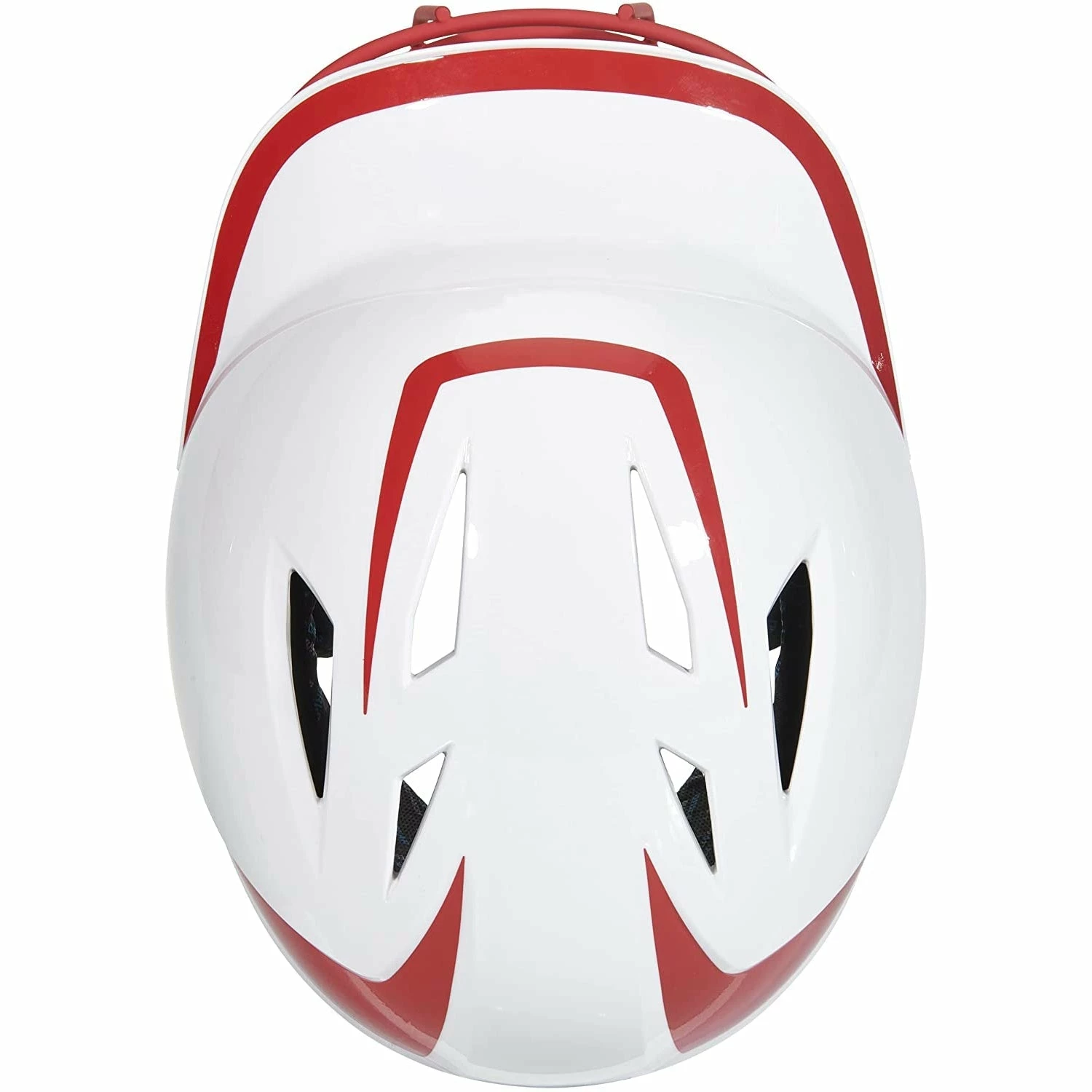 Champro Rise Pro Fastpitch Softball Batting Helmet W/ Facemask (White/Scarlet) 8 Champro Rise Pro Fastpitch Softball Batting Helmet W/ Facemask (White/Scarlet) - Image 6