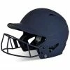 Champro HX Rise Matte Fastpitch/Softball Batting Helmet W/ Facemask (Navy) -Cbc Pro Wood Sales cha risehlmetwmask hxfpmnyj na 1 1