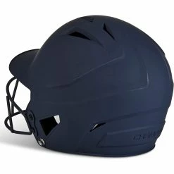 Champro HX Rise Matte Fastpitch/Softball Batting Helmet W/ Facemask (Navy) -Cbc Pro Wood Sales cha risehlmetwmask hxfpmnyj na 3 1