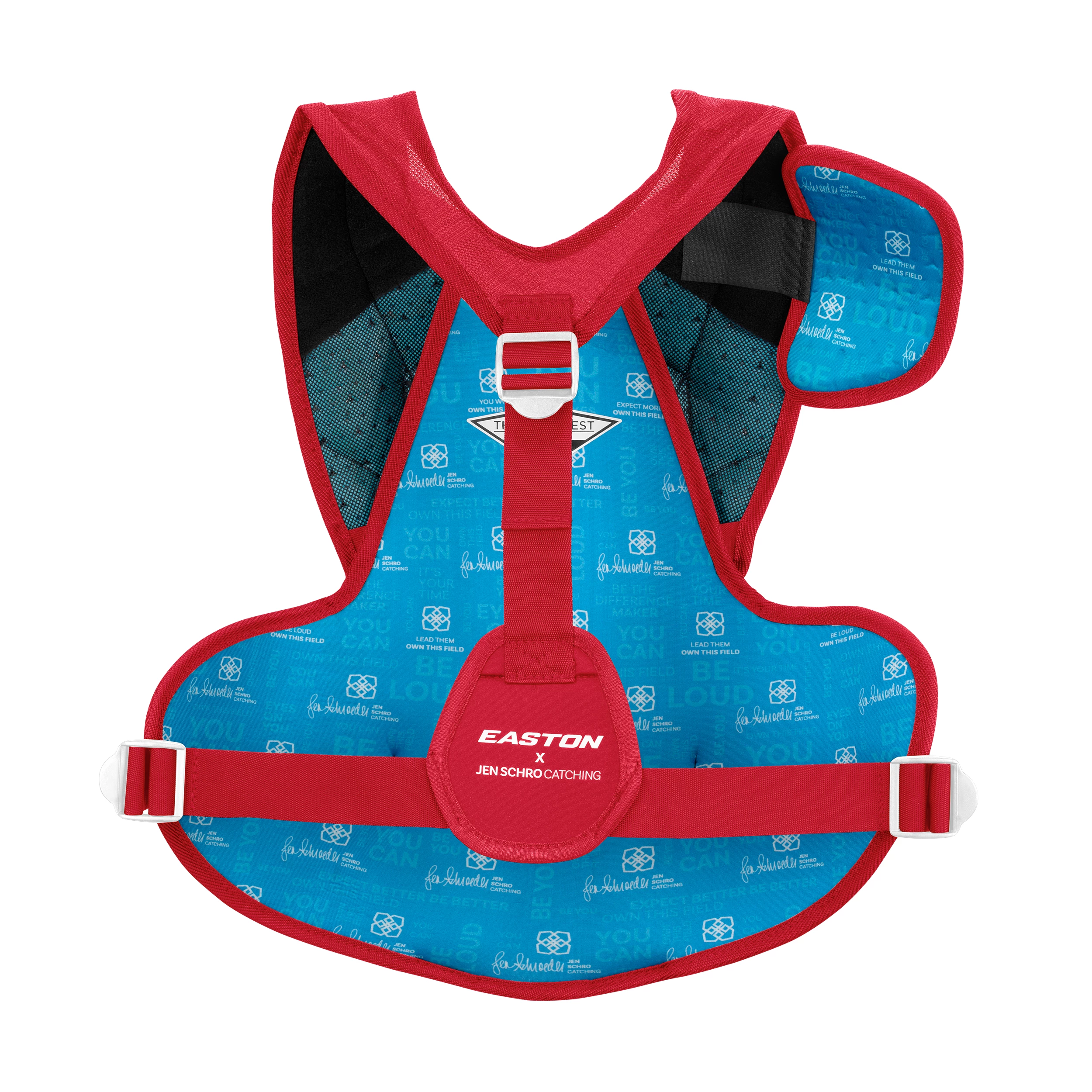 Easton Jen Schro The Very Best Fastpitch Softball Catchers Chest Protector, Large 17" (Red) 4 Easton Jen Schro The Very Best Fastpitch Softball Catchers Chest Protector, Large 17" (Red) - Image 2