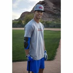 G-Form Pro Extended Adult Baseball Elbow Guard (Black/Royal Blue) -Cbc Pro Wood Sales g form ep0302 proextended baseball elbowguard royalblue black lsi2 1