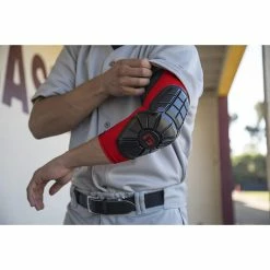 G-Form Pro Extended Adult Baseball Elbow Guard (Black/Red) -Cbc Pro Wood Sales g form proextended baseball elbow guard adult red black 4