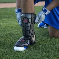 G-Form Pro Baseball Right Or Left Handed Batter Adult Leg Guard (Black) 9 G-Form Pro Baseball Right Or Left Handed Batter Adult Leg Guard (Black) -Cbc Pro Wood Sales gf lg0102010l legguard blk blk 3