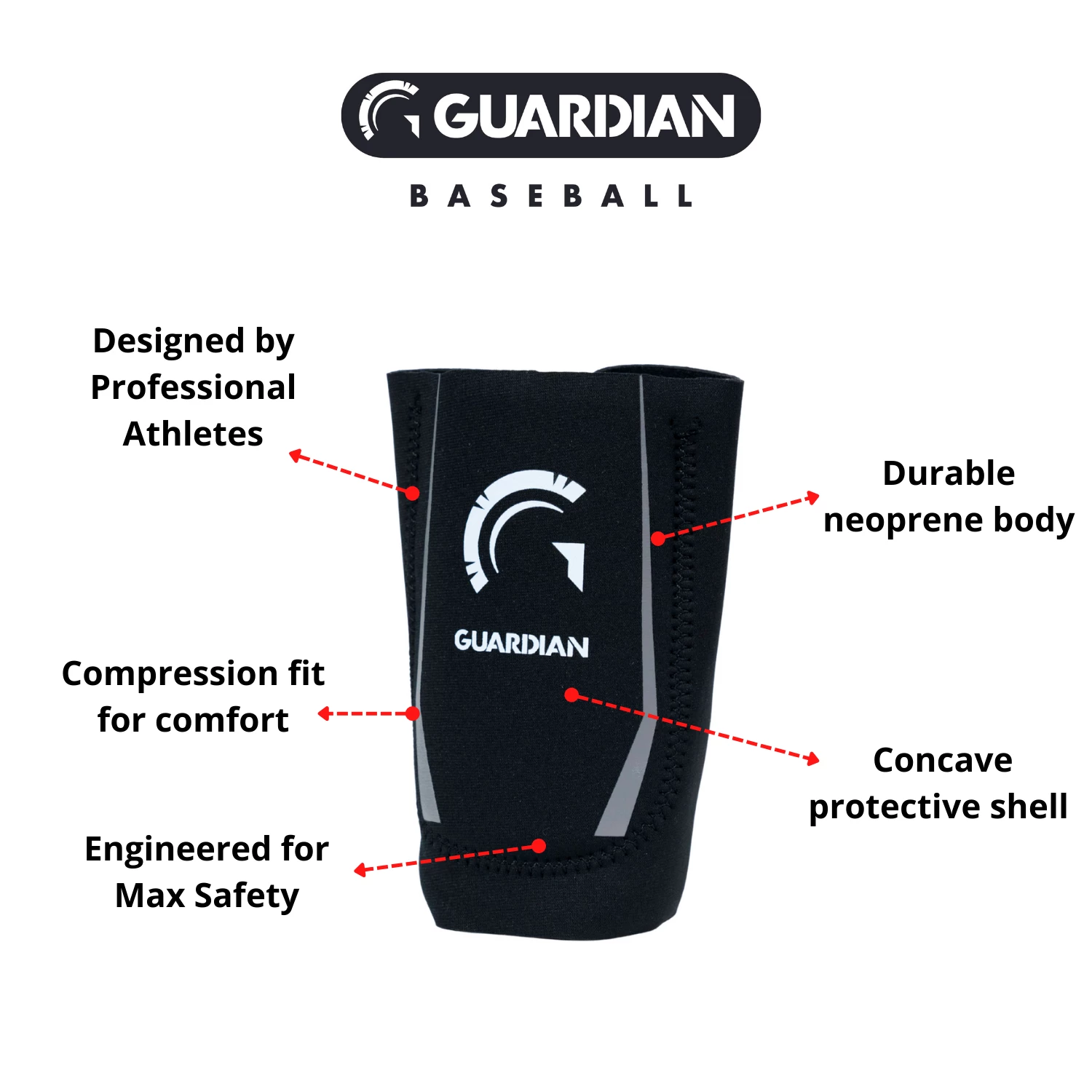 Guardian Baseball Wrist Guard - Youth And Adult Sizes - Arm Guard Protector For Baseball And Softball Players 6 Guardian Baseball Wrist Guard - Youth And Adult Sizes - Arm Guard Protector For Baseball And Softball Players - Image 4