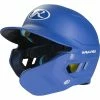 Rawlings Mach 1-Tone Batting Helmet W/ Adjustable Face Guard (Royal) -Cbc Pro Wood Sales raws ma07j mr adjlhb jr 1 1