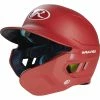 Rawlings Mach 1-Tone Batting Helmet W/ Adjustable Face Guard (Scarlet) -Cbc Pro Wood Sales raws ma07j ms adjlhb jrfba main 7aed23e8 2274 4e46 a215 496ccd8396d4