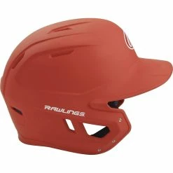 Rawlings Mach Matte Baseball Batting Helmet Junior & Senior Adult Size (Burnt Orange) -Cbc Pro Wood Sales raws mach bo7 sr 3